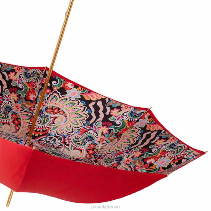 ομπρέλα | PASOTTI 189 vd031-1 w33r - κόκκινη ομπρέλα κρανίου 2N6B8498 γυναίκες